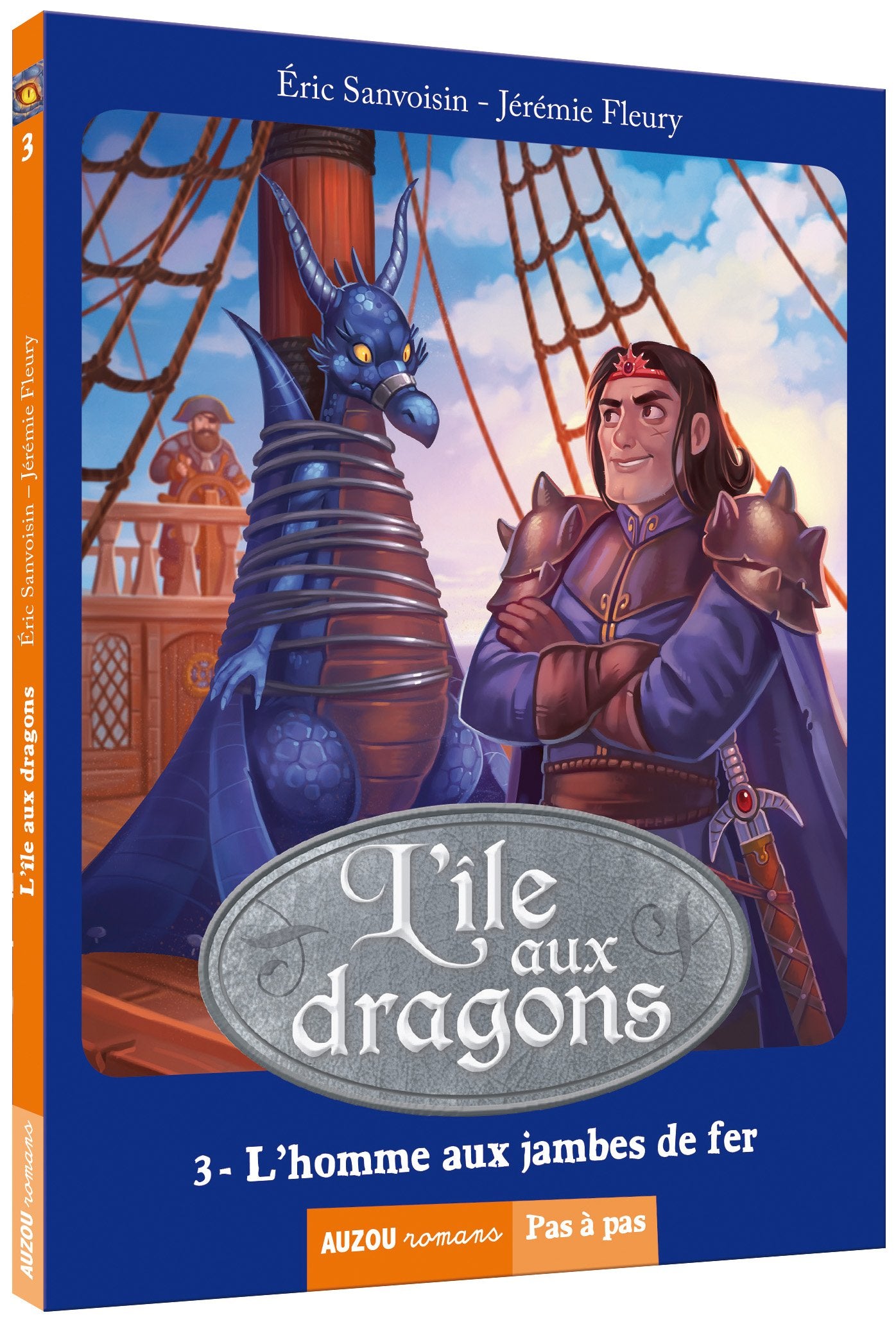 L'île aux dragons T3: l'homme aux jambes de fer Livres La family shop