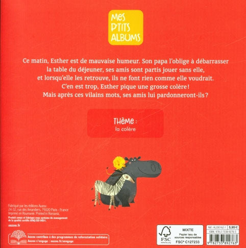 La grosse colère d'Esther Livres OLF