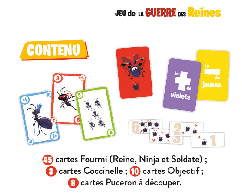 Jeu de la guerre des reines - Concentration et stratégie Jeux & loisirs créatifs La family shop
