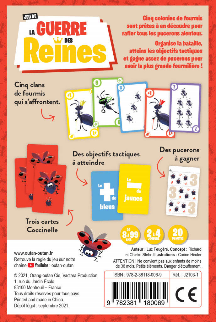 Jeu de la guerre des reines - Concentration et stratégie Jeux & loisirs créatifs La family shop