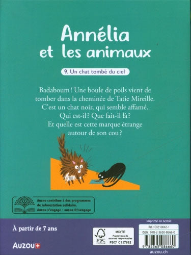 Annélia et les animaux - T9 - un chat tombé du ciel Livres La family shop