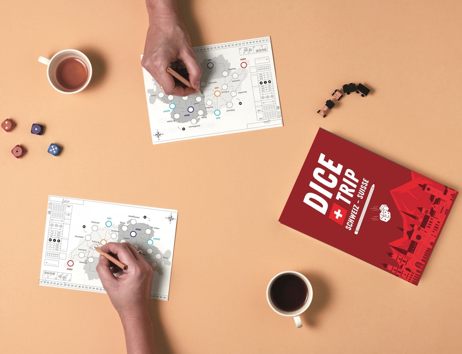 Dice Trip Suisse - Parcourir les villes suisses en jouant Jeux & loisirs créatifs La family shop