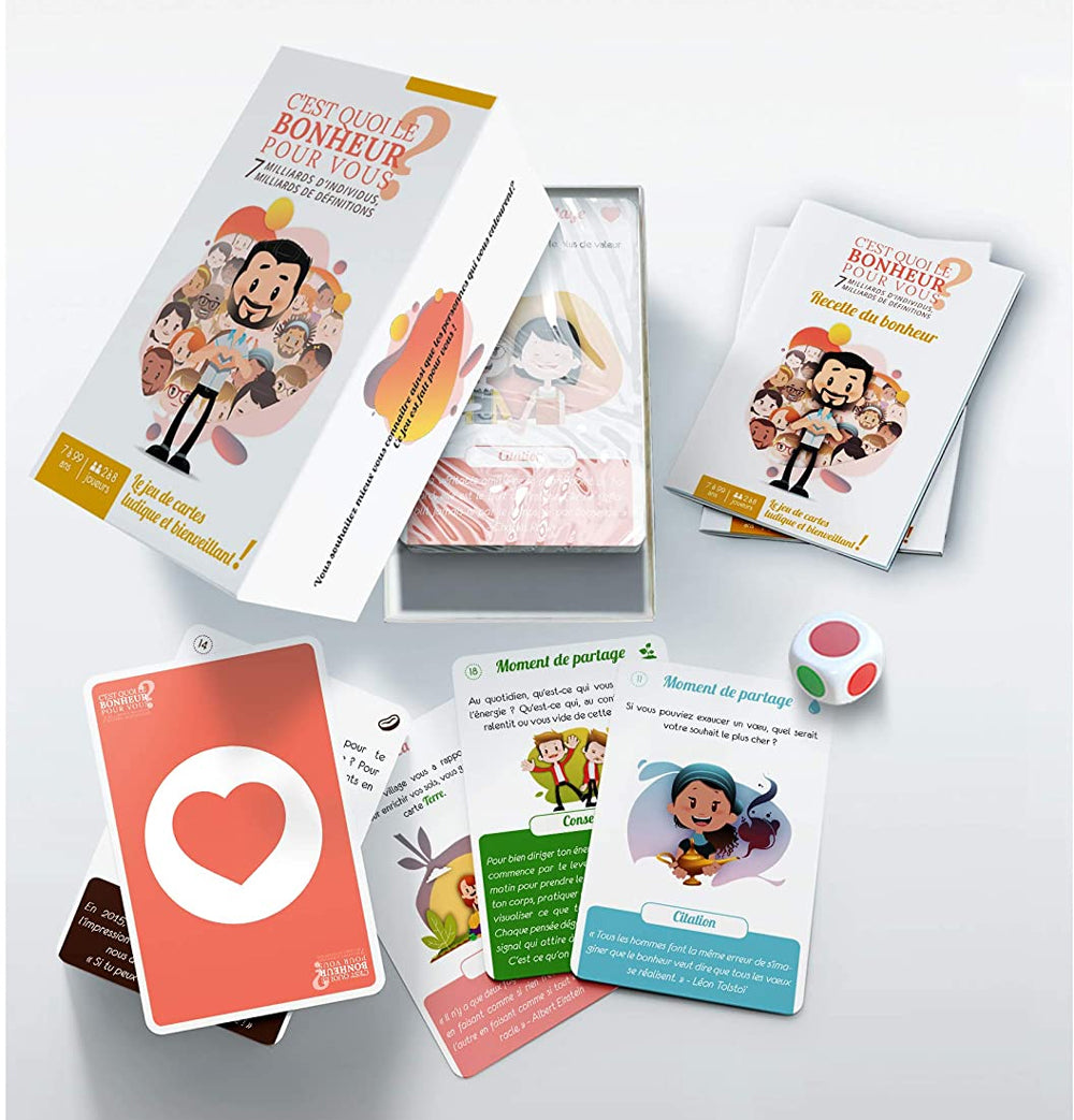 C'est quoi le bonheur pour vous? Jeu de cartes Jeux & loisirs créatifs La family shop