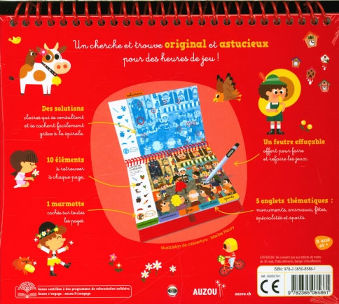 Cherche et Trouve en Suisse. Avec stylo effaçable Cahiers de jeux La family shop