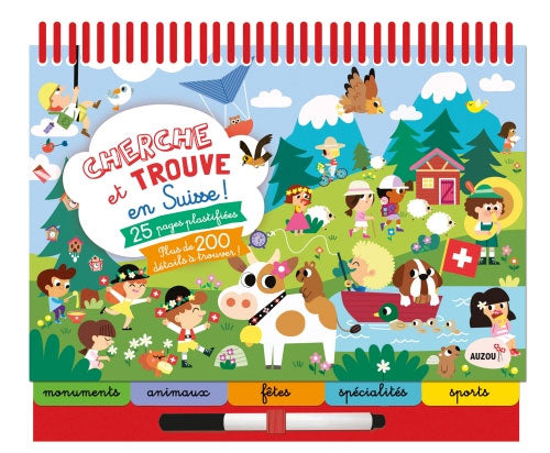 Cherche et Trouve en Suisse. Avec stylo effaçable Cahiers de jeux La family shop