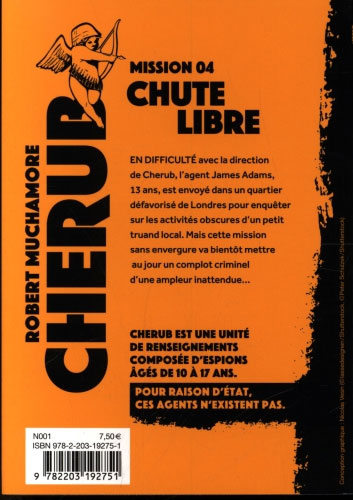 Cherub - Chute libre - T4 Livres La family shop