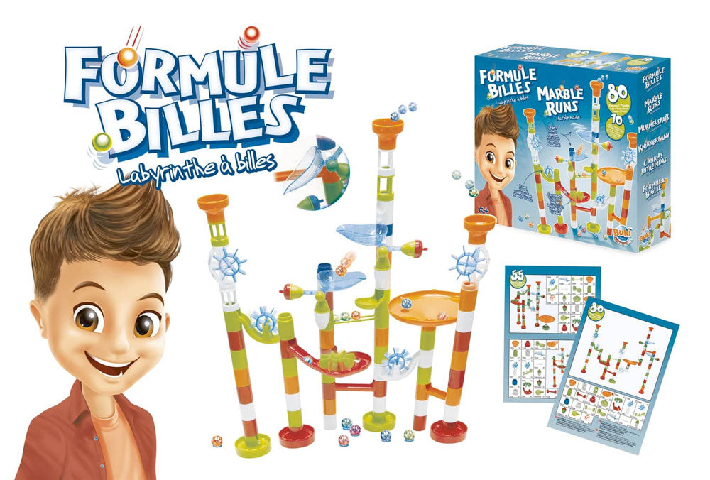 Toboggan-labyrinthe à billes, circuit à construire - Dès 5 ans - Kugelbahn-Labyrinth zum Zusammenbauen - ab 5 Jahren Jeux & loisirs créatifs Opitec - swissgame