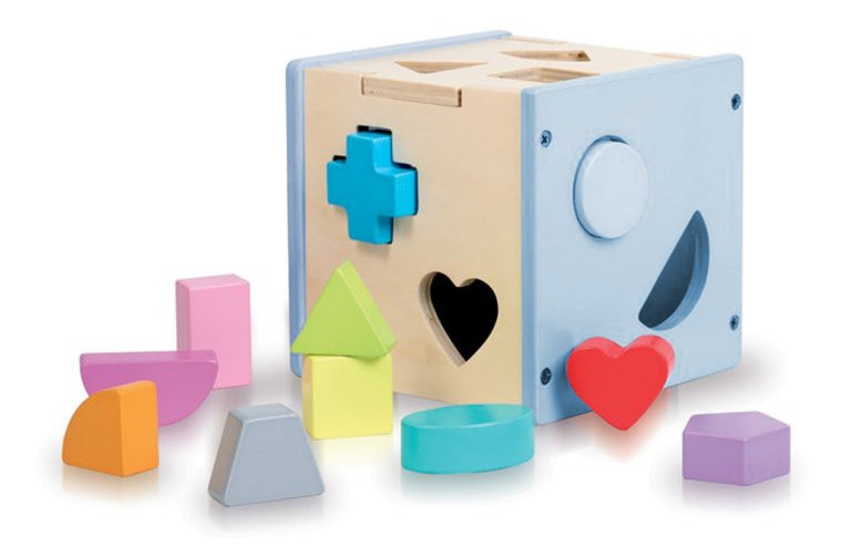 Le cube des formes - Coffret de jeu en bois dès 18 mois Jeux & loisirs créatifs La Family Shop