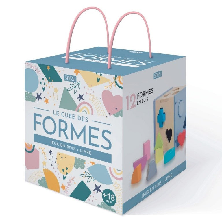 Le cube des formes - Coffret de jeu en bois dès 18 mois Jeux & loisirs créatifs La Family Shop