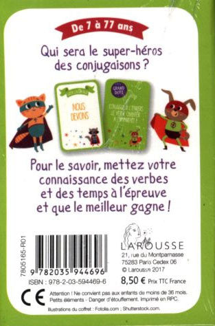Jeu de défis: spécial conjugaisons dès 7 ans Jeux & loisirs créatifs La family shop