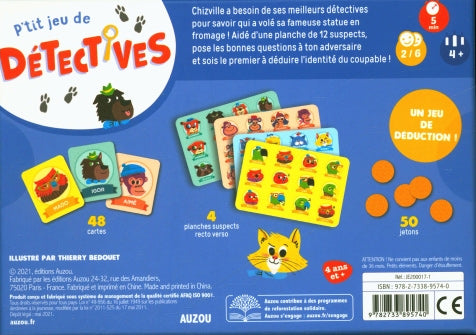 P'tit jeu de détectives: A toi de mener l'enquête Jeux & loisirs créatifs La family shop
