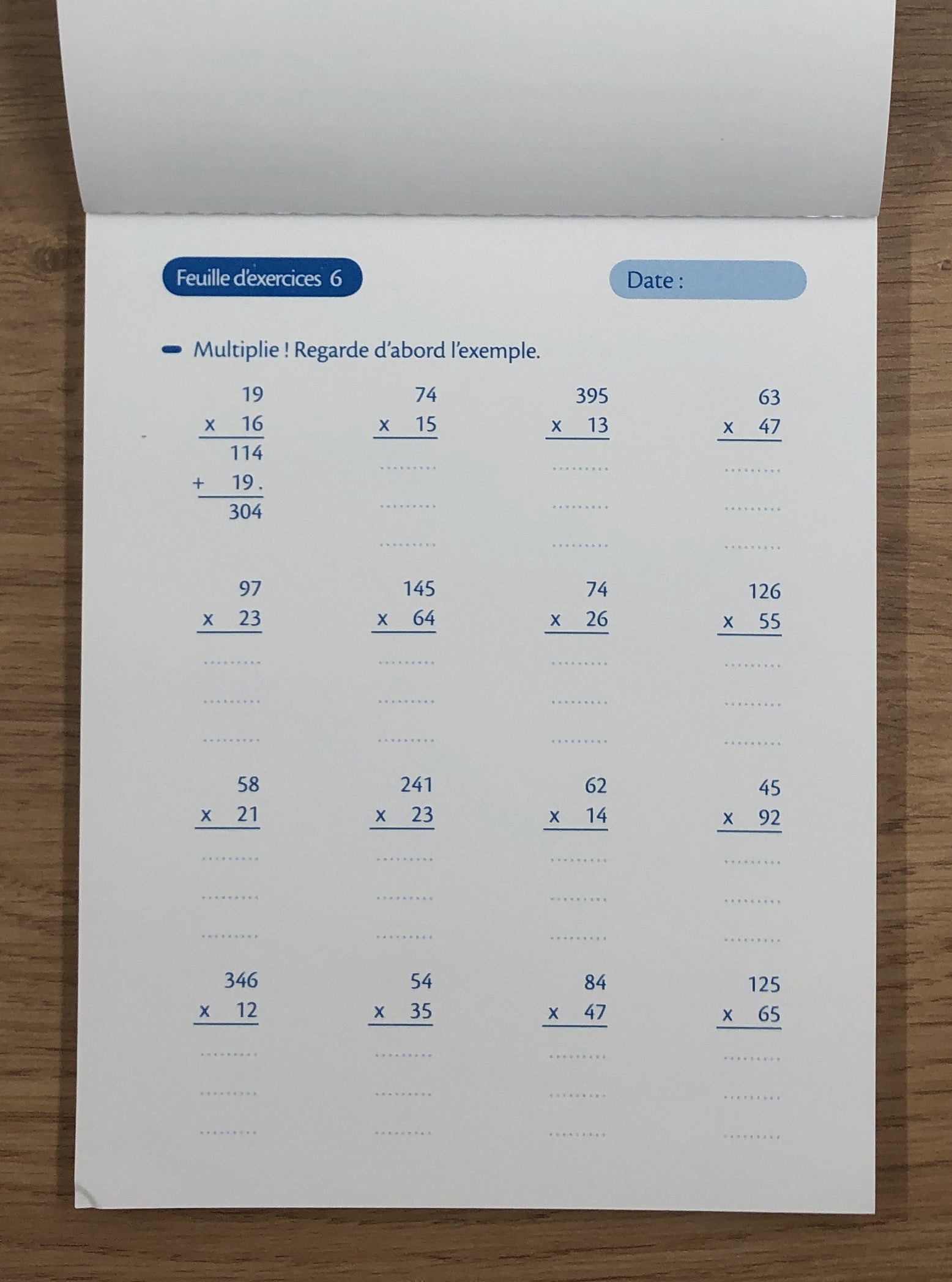 10-11 ans - Cahier de calcul écrit et opérations - 7ème - 8ème harmos. Appuis scolaires OLF