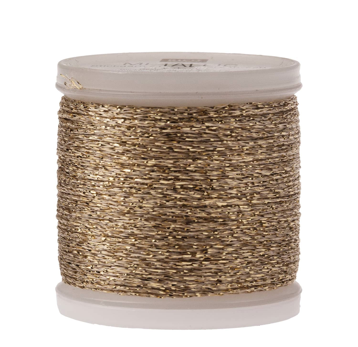 Fil à broder métallique doré, 50 mètres Jeux & loisirs créatifs Opitec - 955040