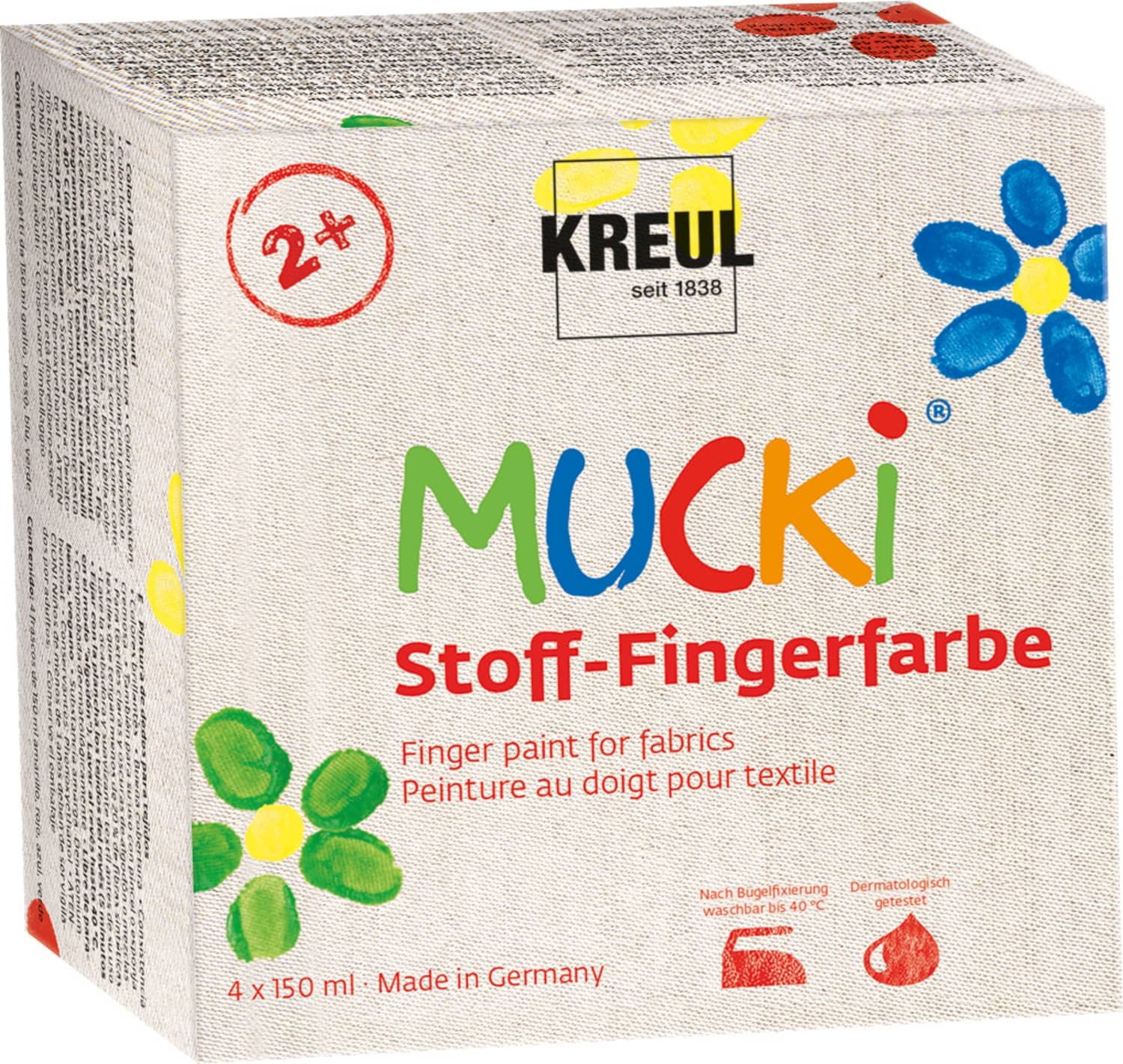 Gouache à doigts sur textile Mucki® Coffret - Dès 3 ans Jeux & loisirs créatifs La family shop