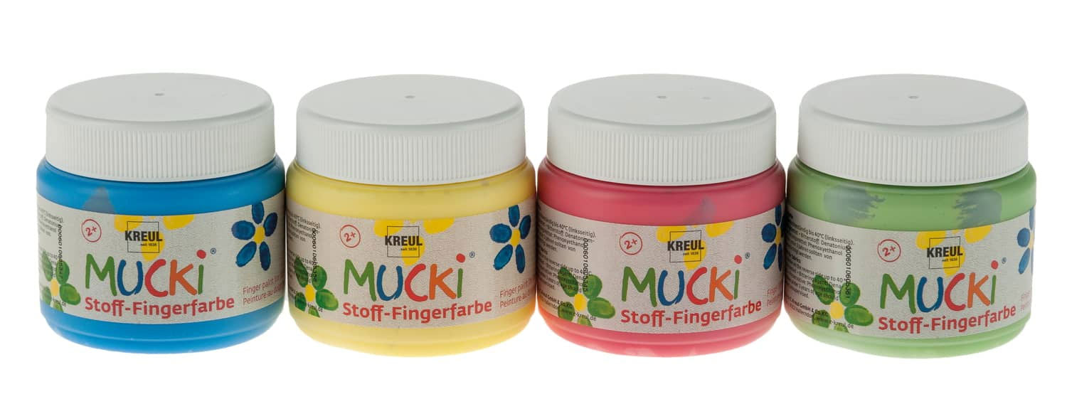 Gouache à doigts sur textile Mucki® Coffret - Dès 3 ans Jeux & loisirs créatifs La family shop