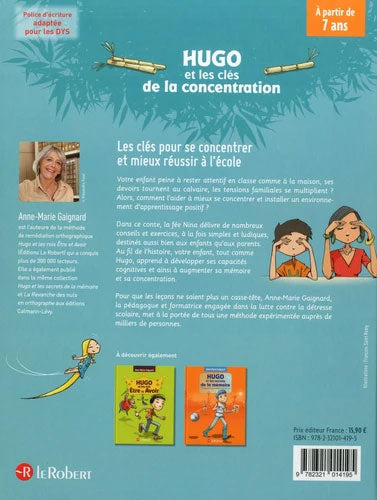 Hugo et les clés de la concentration Dyslexie et concentration OLF