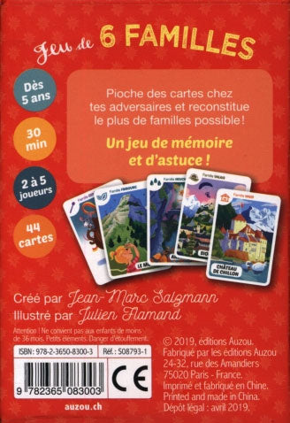 Jeu de 6 familles: la Suisse Romande. Dès 5 ans Jeux & loisirs créatifs La family shop