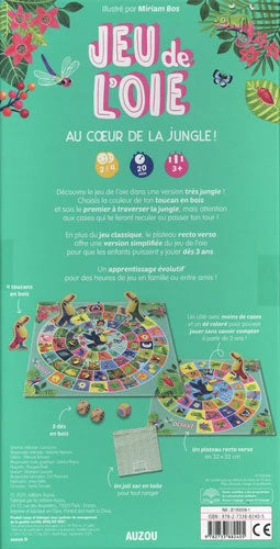 Jeu de l'oie au coeur de la jungle - Dès 2 ans Jeux & loisirs créatifs La family shop