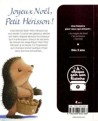 Joyeux Noël Petit Hérisson Livres La family shop