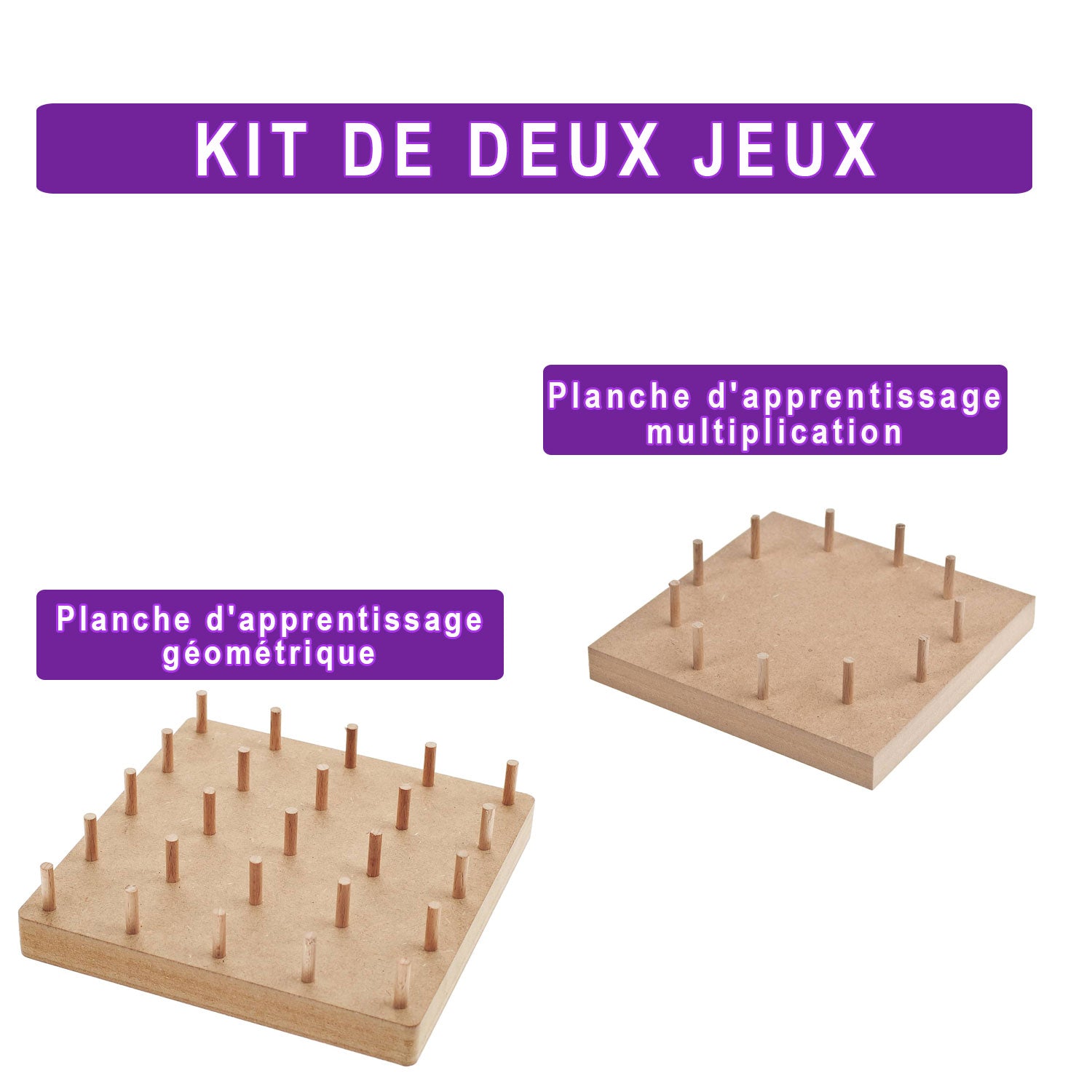Jeux d'apprentissage géométrie et multiplication - 3 à 5 ème Harmos Jeux & loisirs créatifs La family shop