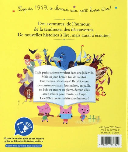 Les trois petits cochons, conte pour enfant à lire et écouter - Entraide et amitié Livres La family shop
