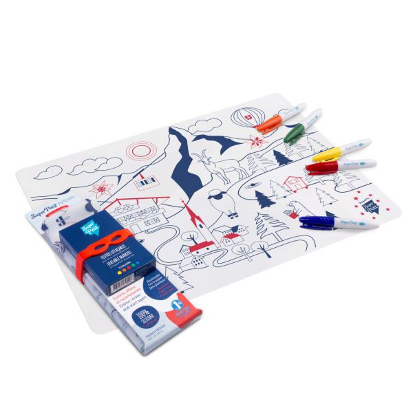 Coloriage en silicone: Montagnes Suisses à colorier Jeux & loisirs créatifs Happy clown