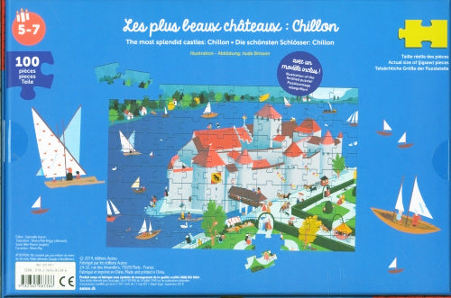 Mon puzzle Suisse: Château de Chillon - Enfant 5 ans - 100 pièces Jeux & loisirs créatifs La family shop