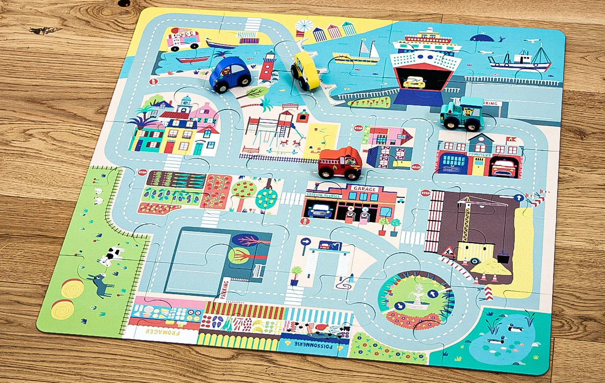 Mon circuit de voiture en puzzle - Dès 12 mois Jeux & loisirs créatifs La family shop