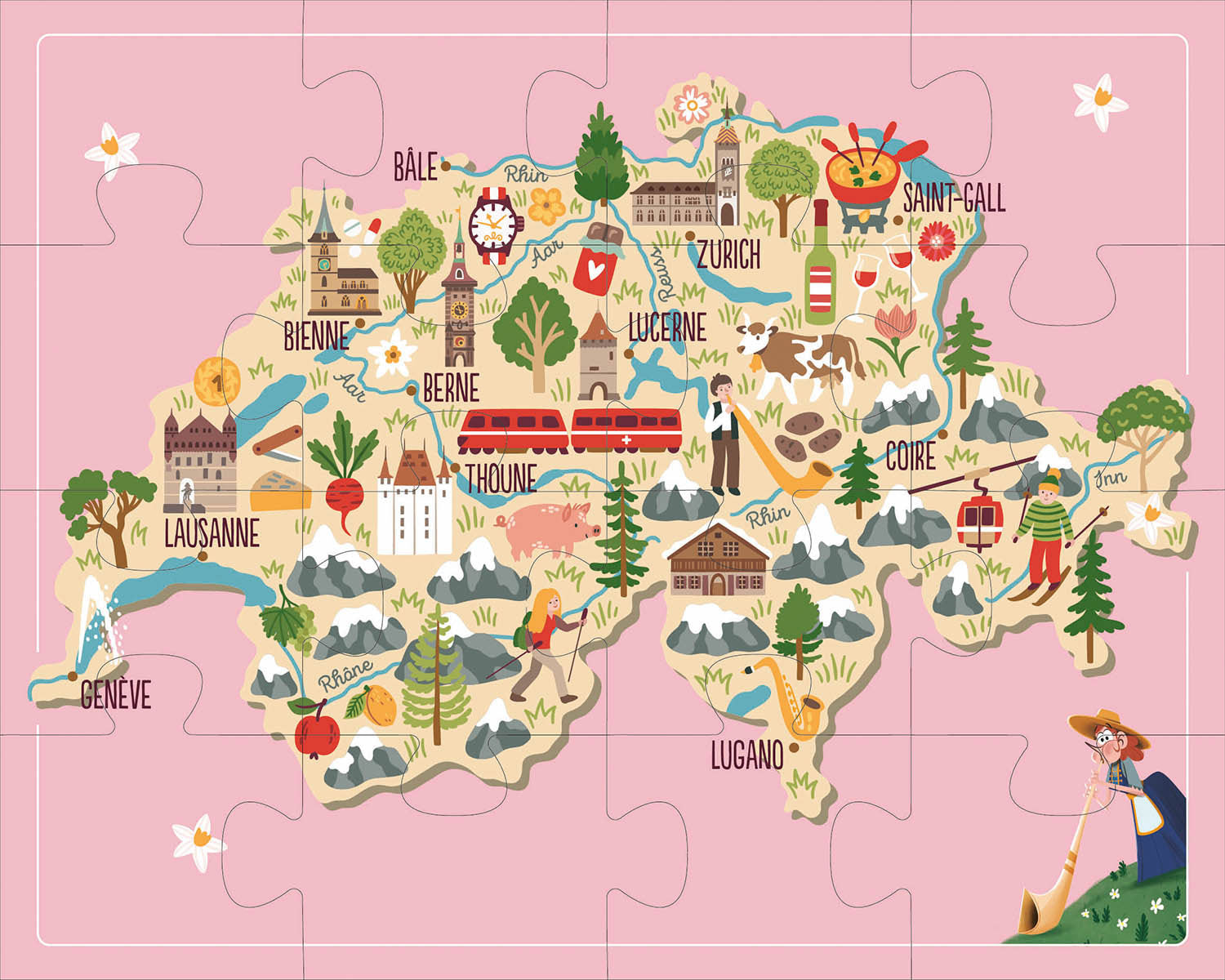 Le grand quiz de la Suisse - Dès 5 ans Jeux & loisirs créatifs OLF