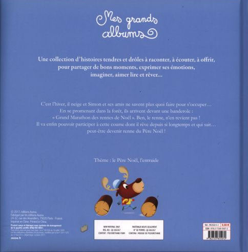 Simon et le grand marathon des Rennes de Noël Livres La family shop