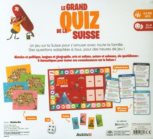 Le grand quiz de la Suisse - Dès 5 ans Jeux & loisirs créatifs OLF