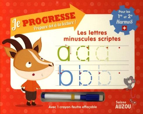 1ère et 2ème Harmos - Livre-ardoise d'écriture: les lettres scriptes. Appuis scolaires OLF