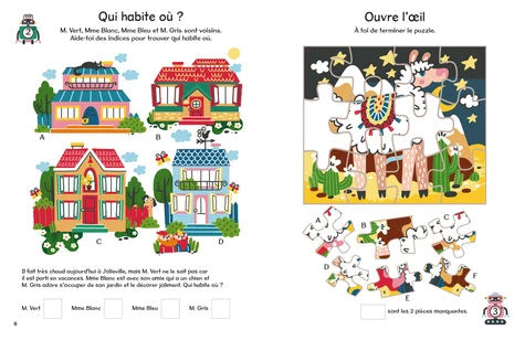Jeux de logique: à toi de jouer dès 8 ans Cahiers de jeux OLF