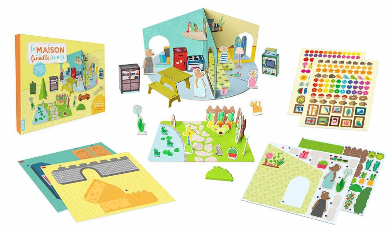 Coffret de bricolage: La maison de la famille souris Jeux & loisirs créatifs La family shop