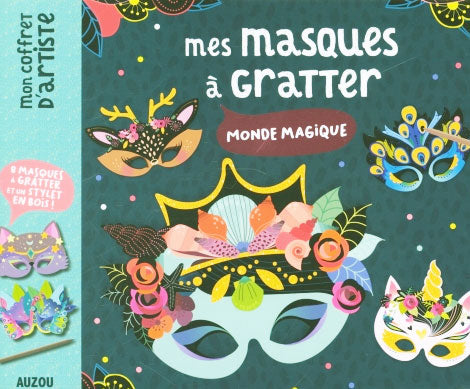 Masques à gratter: coffret de 8 superbes masques à gratter Jeux & loisirs créatifs La family shop