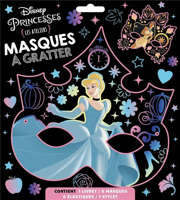 Pochette de masques de Princesse à gratter - Disney Jeux & loisirs créatifs La family shop