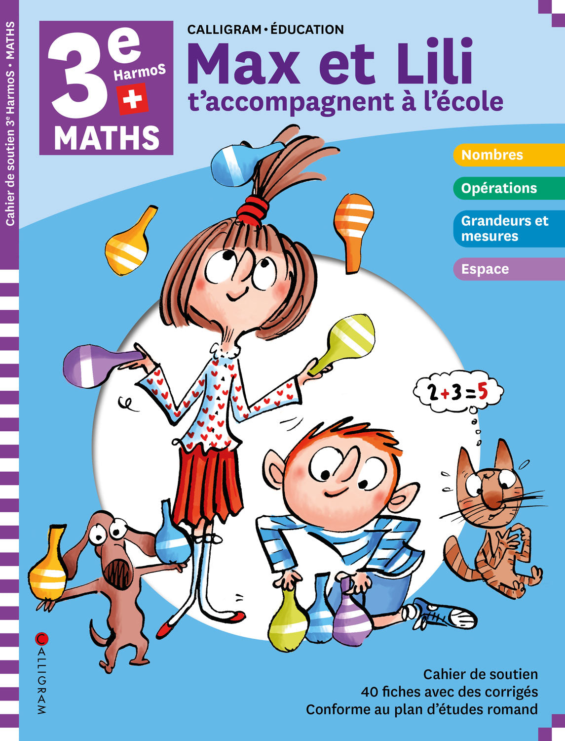 3P HarmoS - Max et Lili t'accompagnent à l'école - Maths Appuis scolaires La family shop