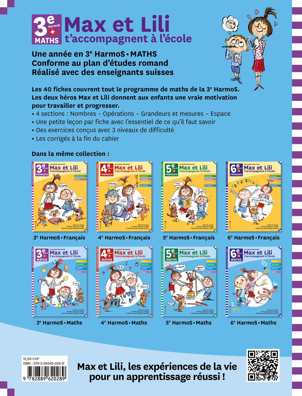 3P HarmoS - Max et Lili t'accompagnent à l'école - Maths Appuis scolaires La family shop