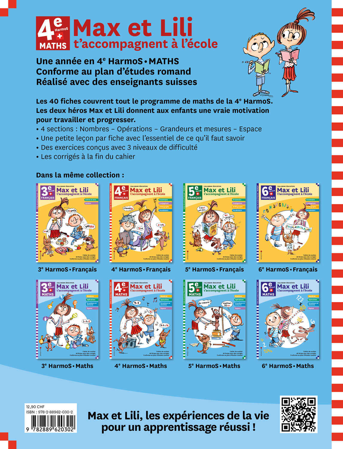 4ème HarmoS - Max et Lili t'accompagnent à l'école - Maths Appuis scolaires La family shop