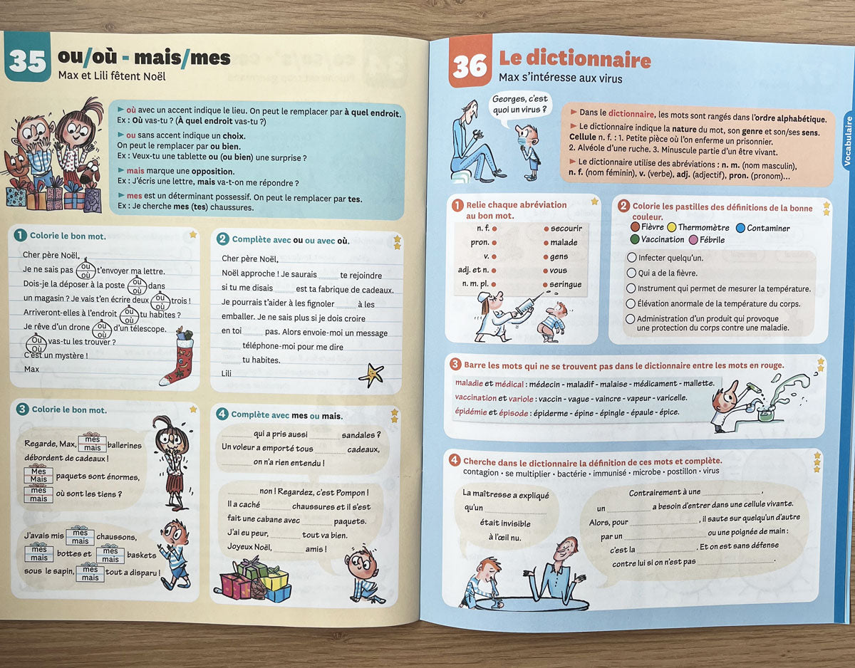 6ème Harmos - Max et Lili t'accompagnent à l'école - Français Appuis scolaires La family shop