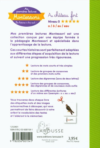 Au château fort - Mes premières lectures Montessori - Lettres en lié (cursive) - N5 Montessori & Steiner La family shop