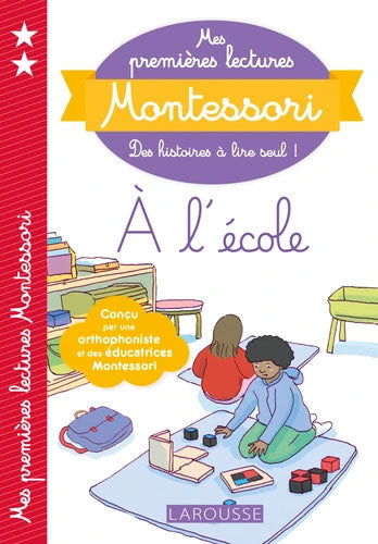 A l'école - Mes premières lectures Montessori - Lettres en lié (cursive) - N2 Montessori & Steiner La family shop