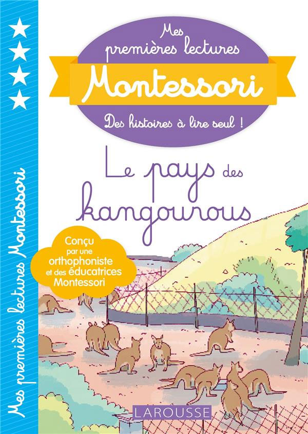 Au pays des kangourous - Mes premières lectures Montessori - Lettres en lié (cursive) - N4 Montessori & Steiner La family shop