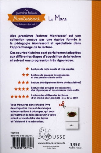 La Mare - Mes premières lectures Montessori - Lettres en lié (cursive) - N1 Montessori & Steiner La family shop