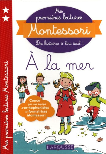 A la mer - Mes premières lectures Montessori - Lettres en lié (cursive) - N2 Montessori & Steiner La family shop