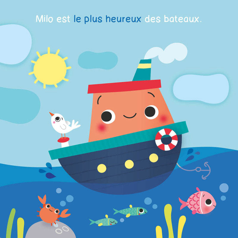 Livre de bain: Milo navigue sur les flots Jeux & loisirs créatifs La family shop