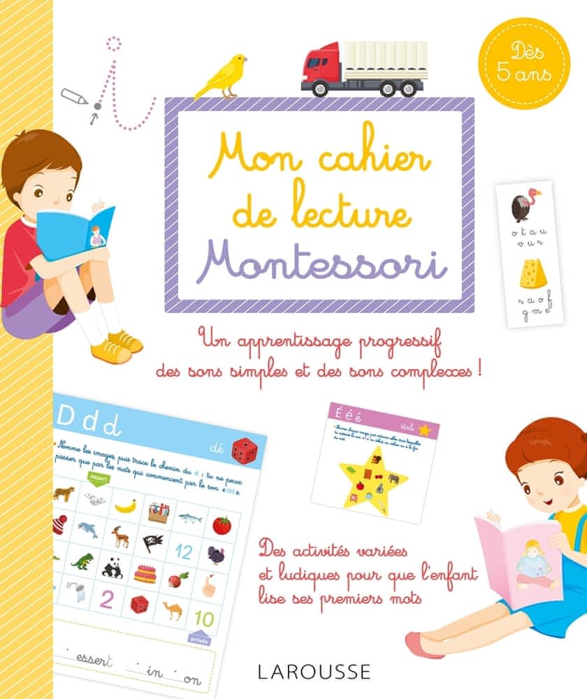Mon cahier de lecture Montessori : 2P et 3P . Dès 5 ans Montessori & Steiner La family shop