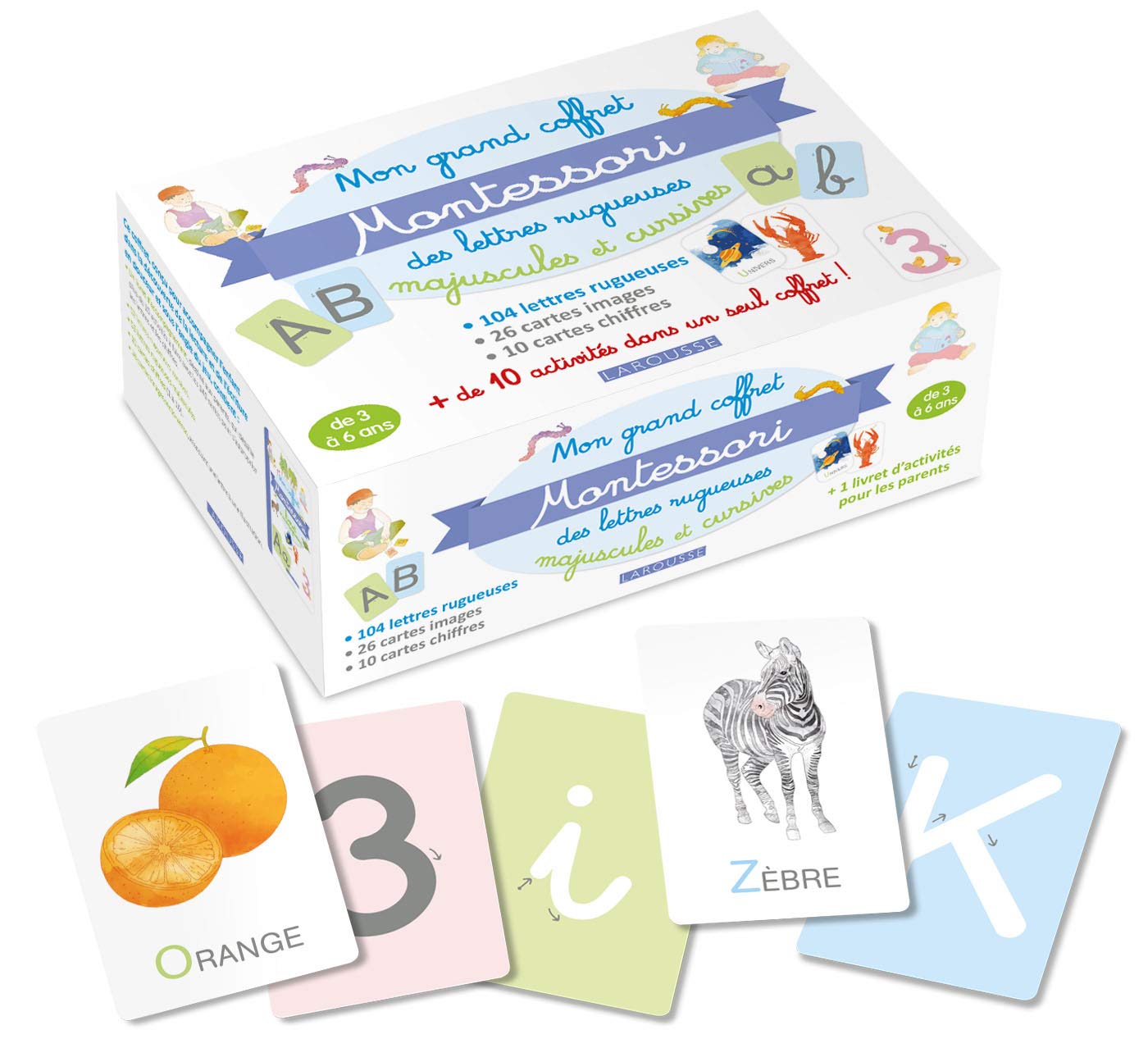 Mon grand coffret Montessori lettres rugueuses - Dès 3 ans Montessori & Steiner La Family Shop