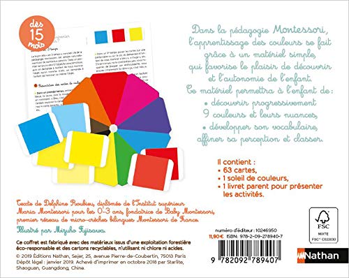 Tout-petit Montessori : les couleurs Montessori & Steiner La Family Shop