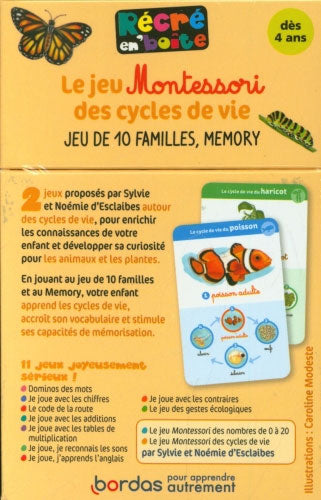 Le jeu Montessori des cycles de vie : jeu de 10 familles et mémory Montessori & Steiner La family shop